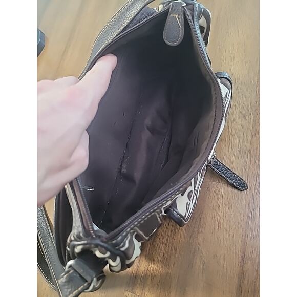 Vintage Y2K Giraffe Print Shoulder Bag Purse Zipper Closure - Picture 9 of 10